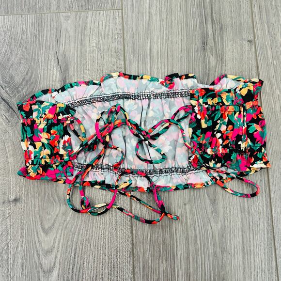 Resa Floral Lucy Set Tube Crop Top & Slit Midi Skirt Set Casablanca Size XS - Picture 4 of 10